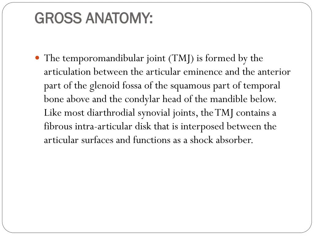 gross anatomy gross anatomy