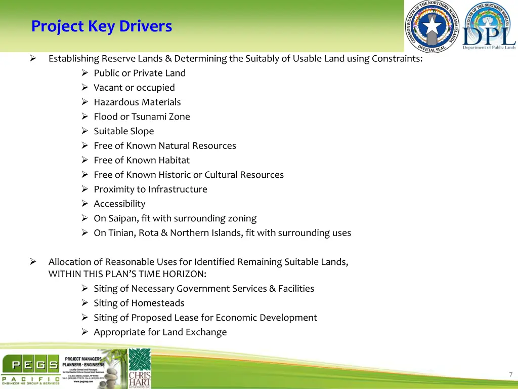 project key drivers