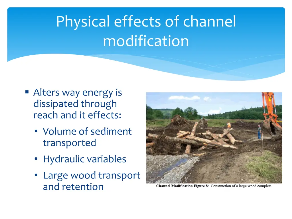 physical effects of channel modification