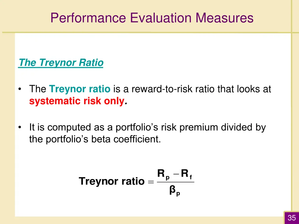 performance evaluation measures 1