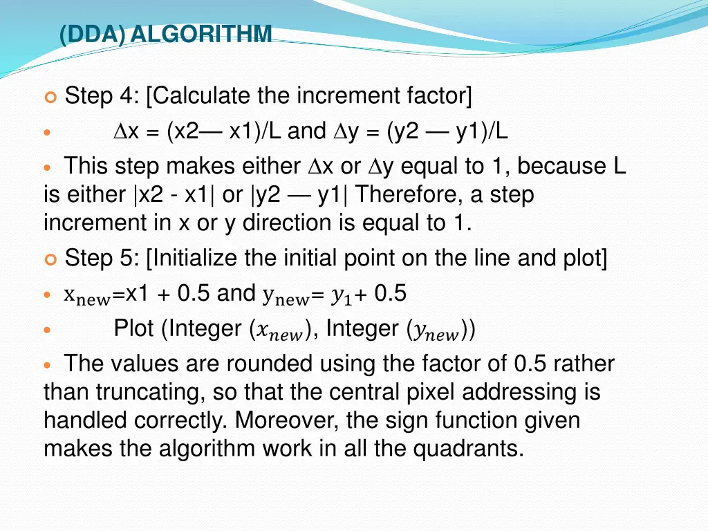 dda algorithm 1