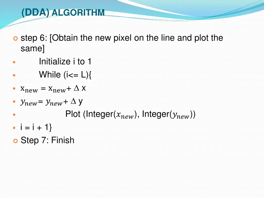 dda algorithm 2