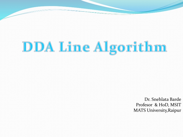 dda line algorithm