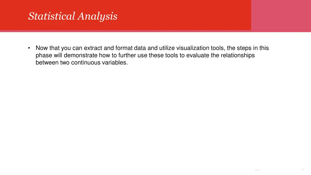 statistical analysis