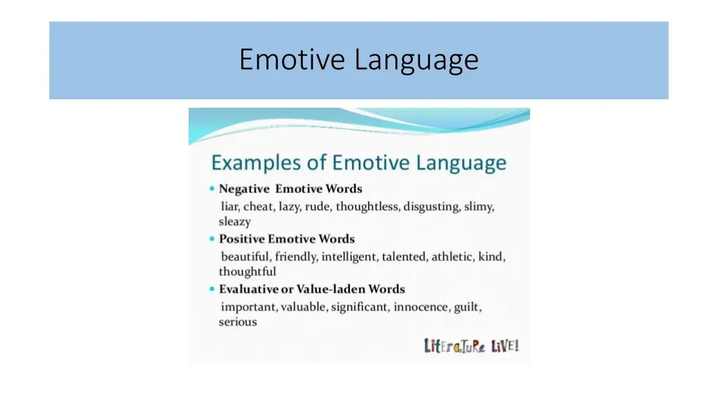 emotive language