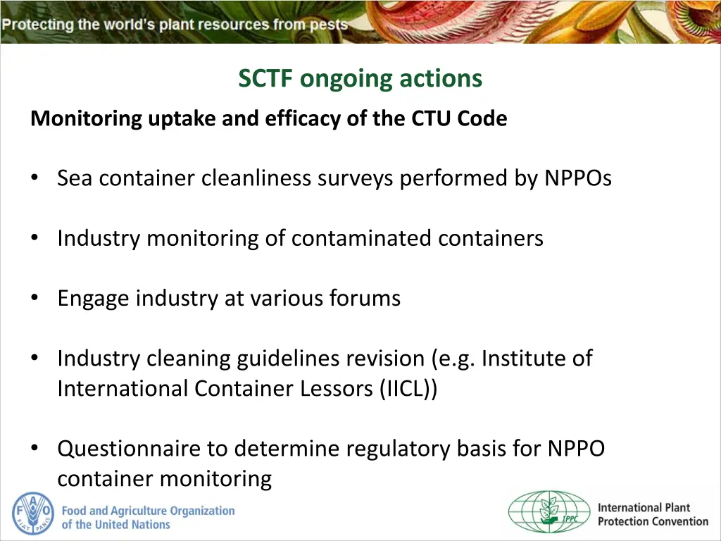 sctf ongoing actions