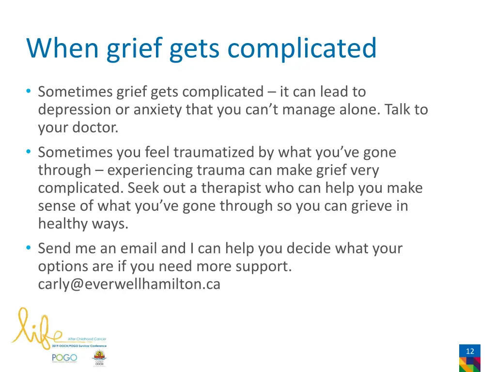 when grief gets complicated