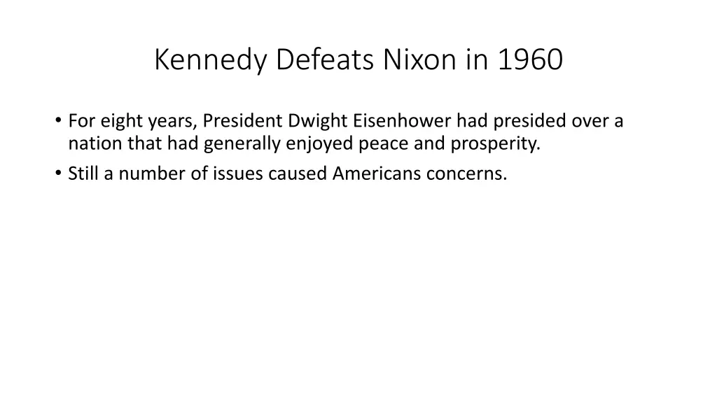 kennedy defeats nixon in 1960