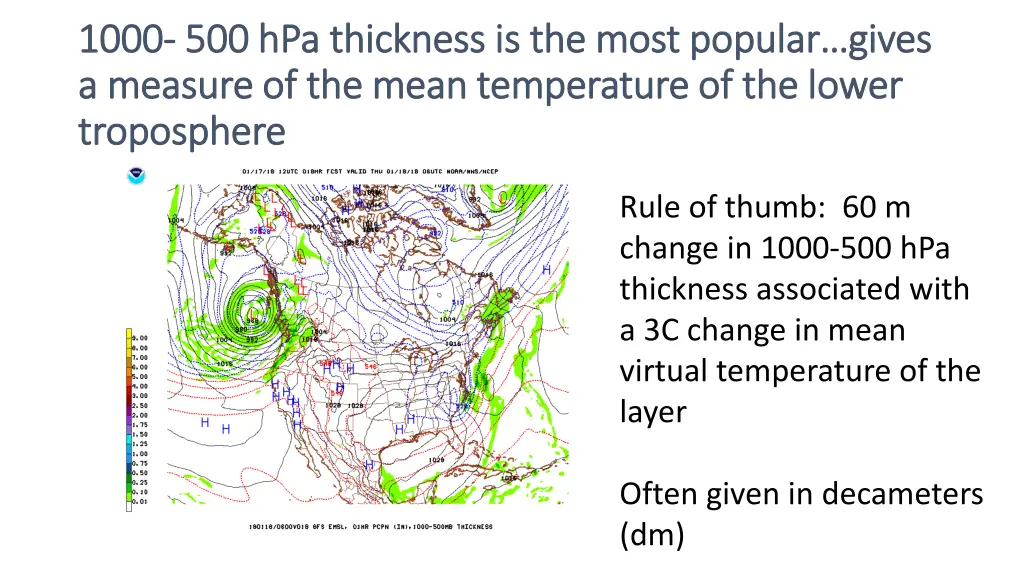 1000 1000 500 a measure of the mean temperature