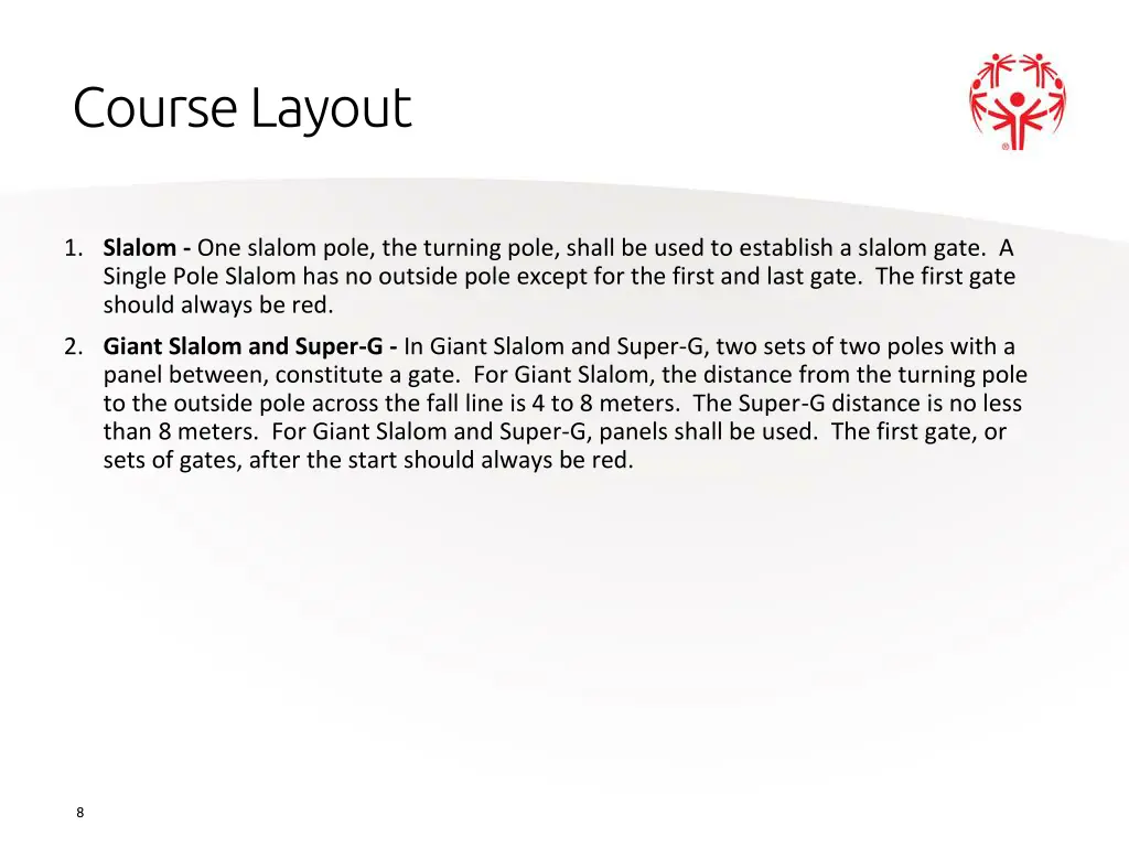 course layout 1