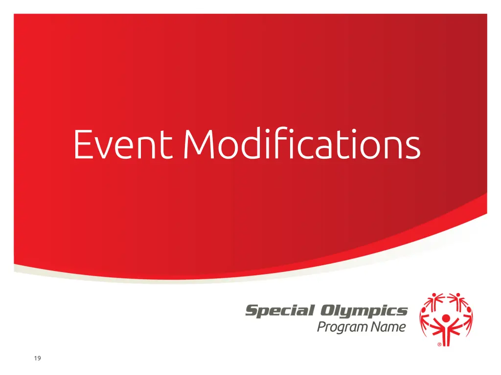 event modifications