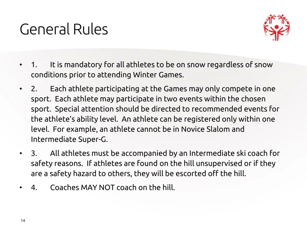 general rules 1