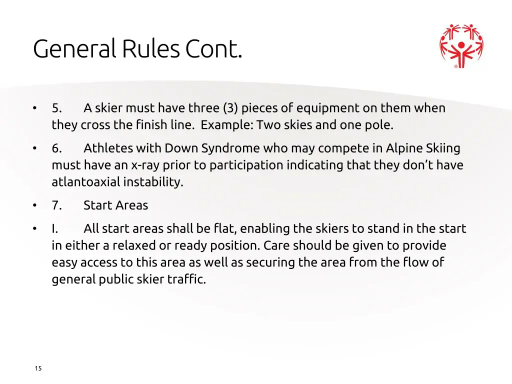 general rules cont