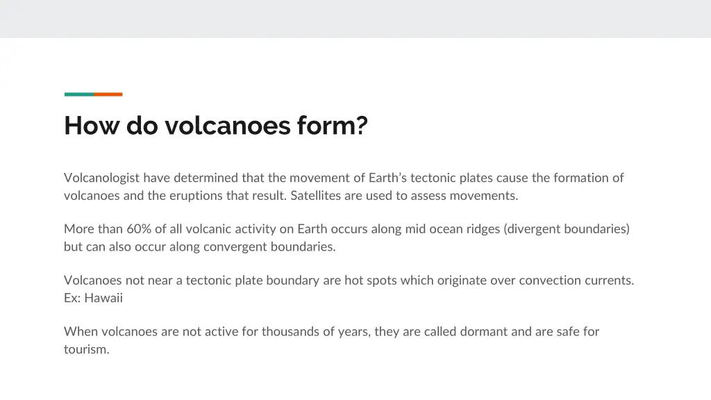 how do volcanoes form