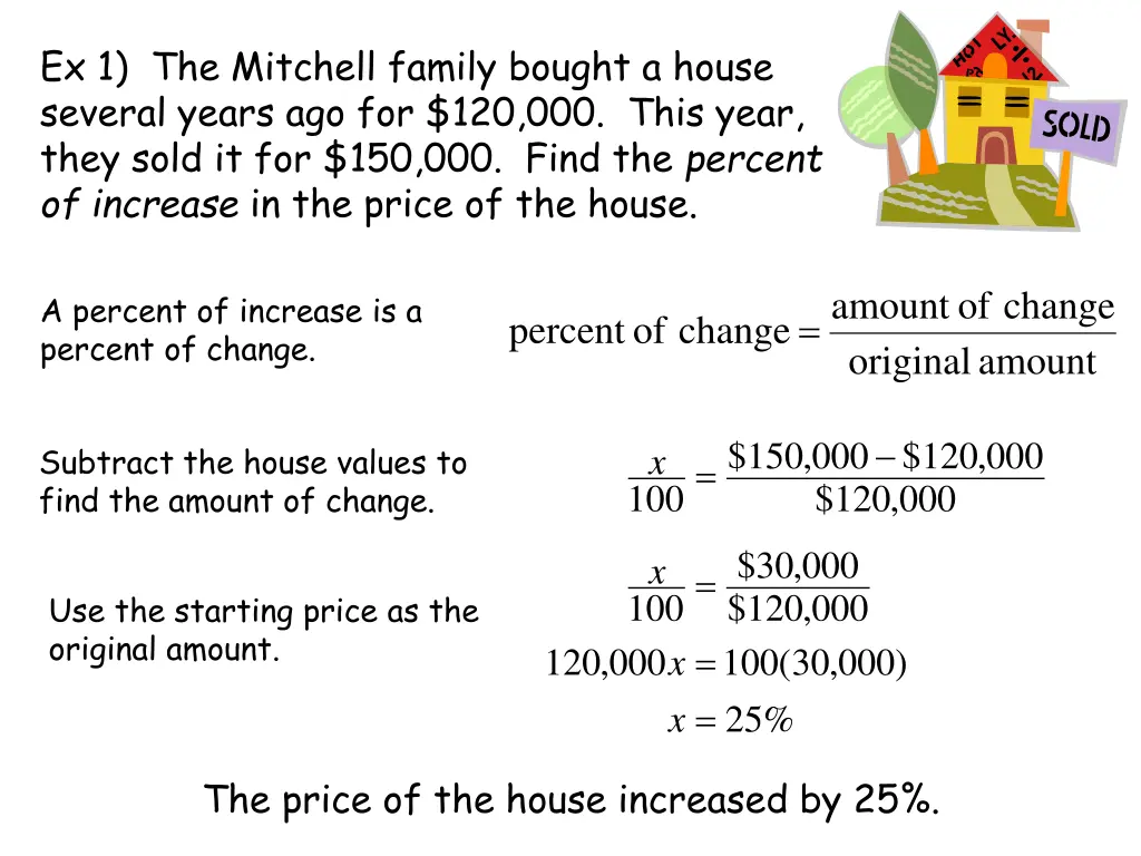 ex 1 the mitchell family bought a house several