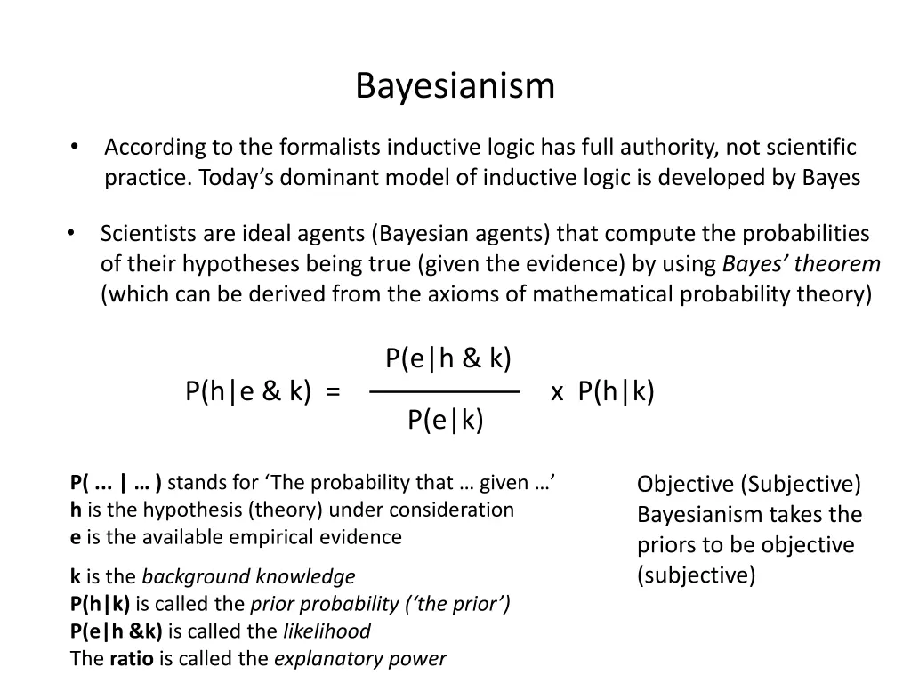 bayesianism