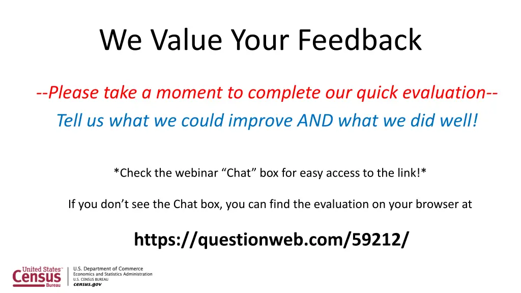 we value your feedback