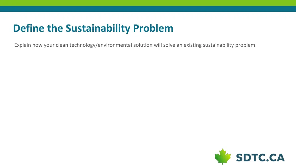 define the sustainability problem