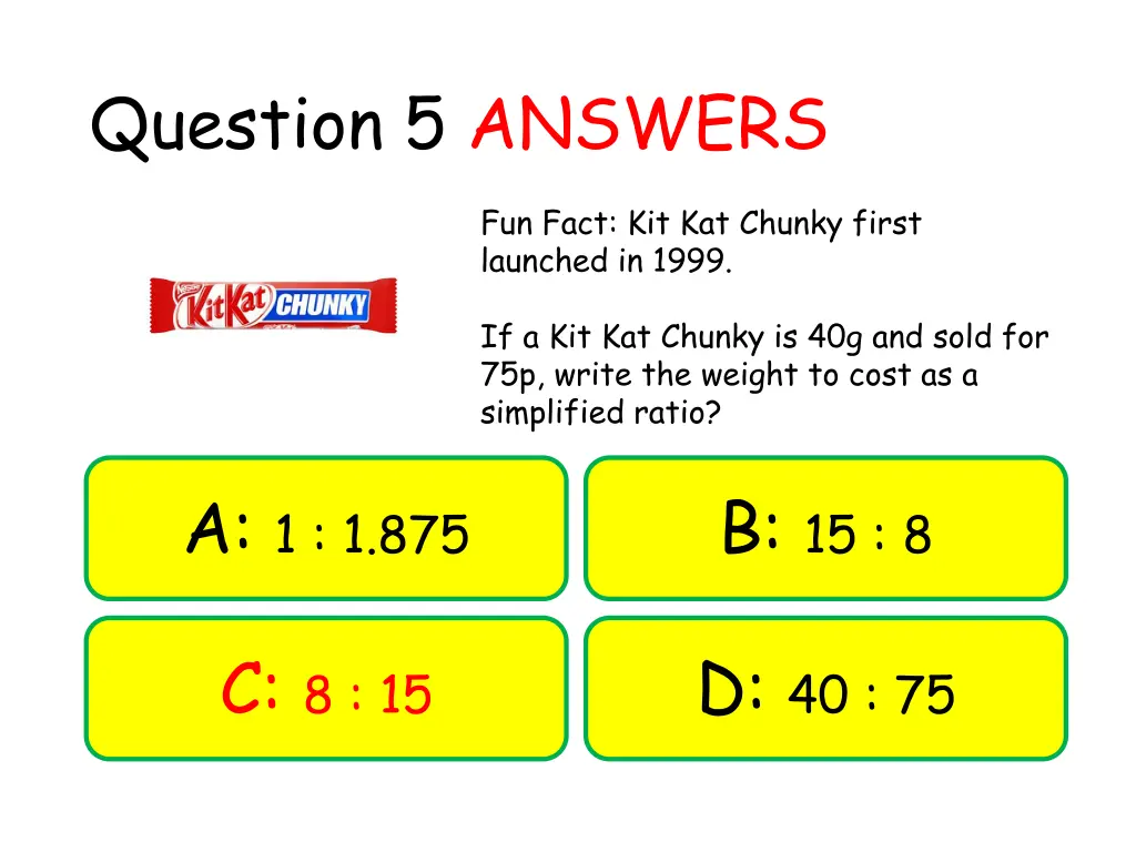 question 5 answers