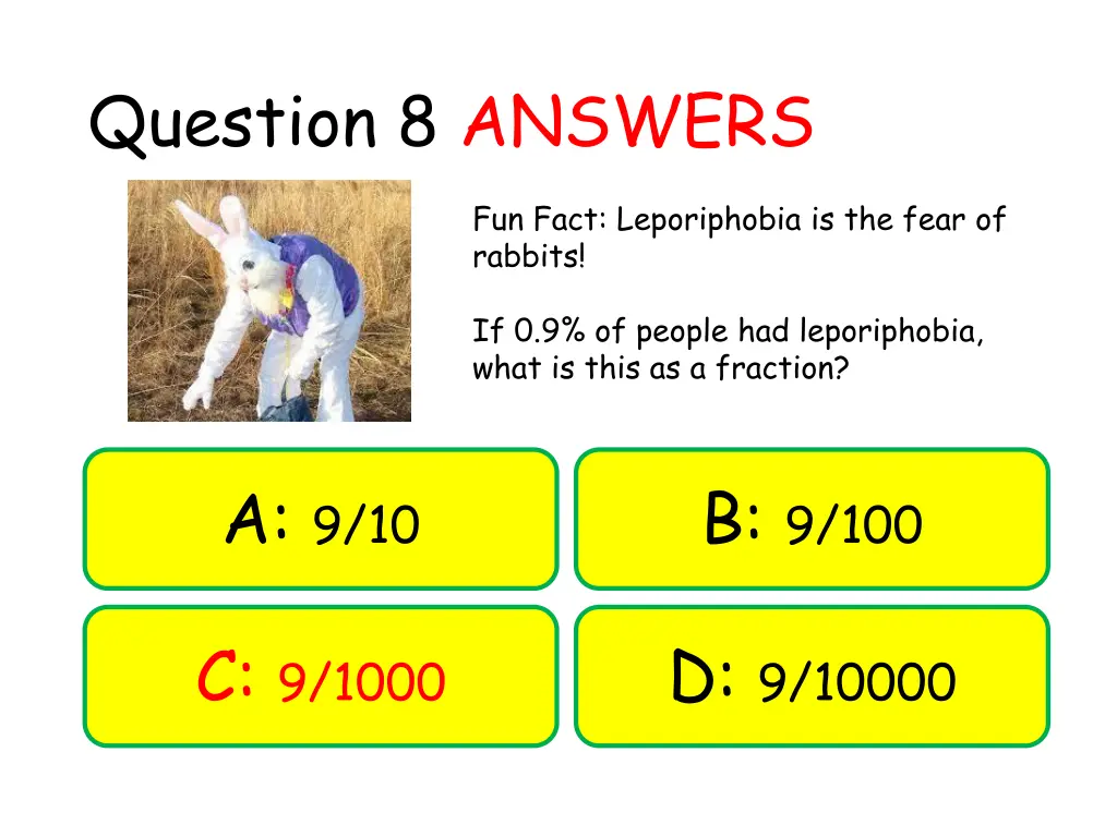 question 8 answers