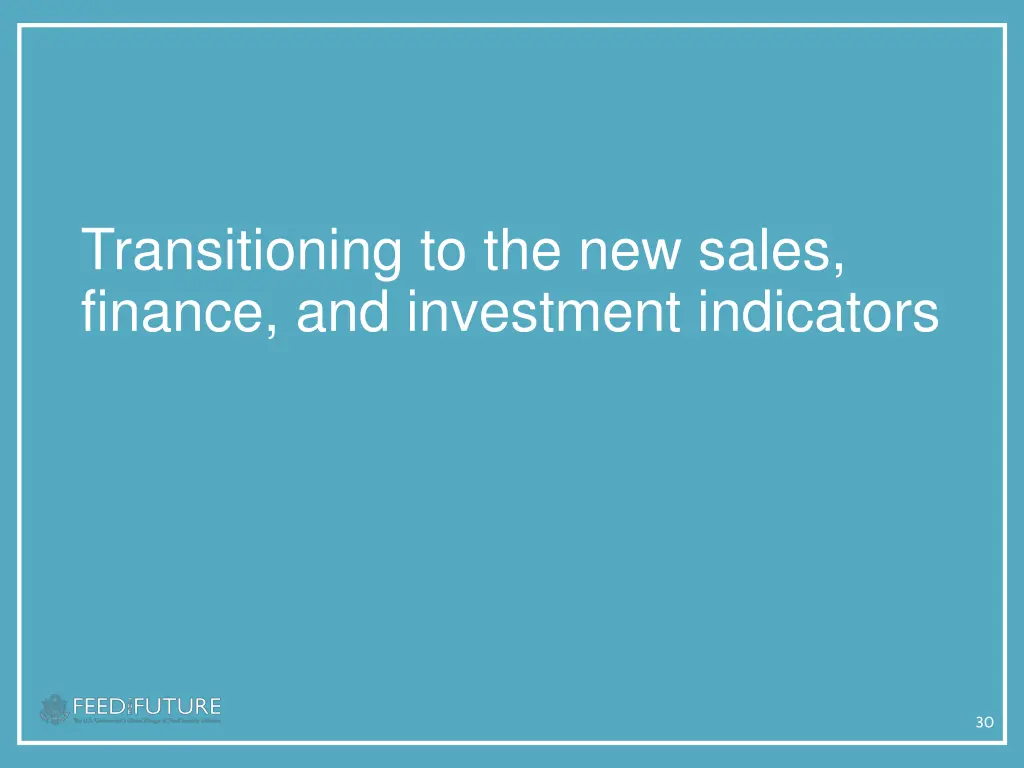 transitioning to the new sales finance