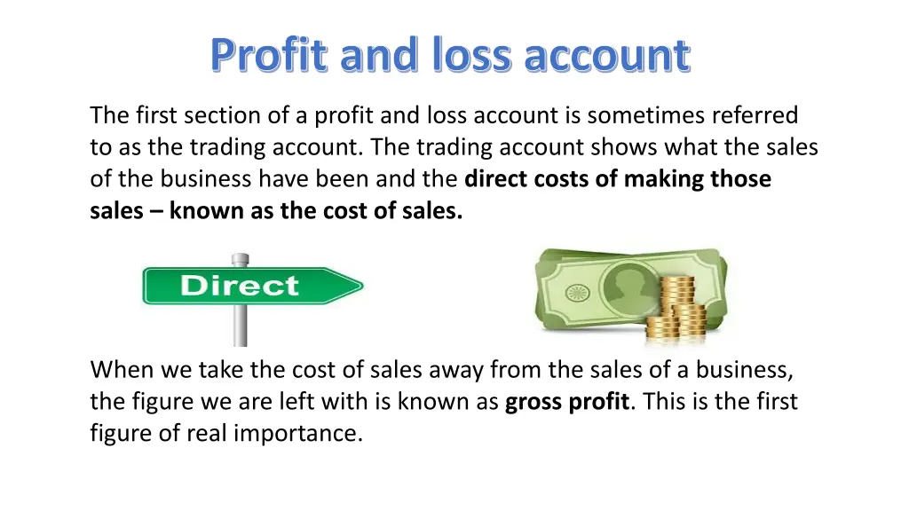 profit and loss account 1