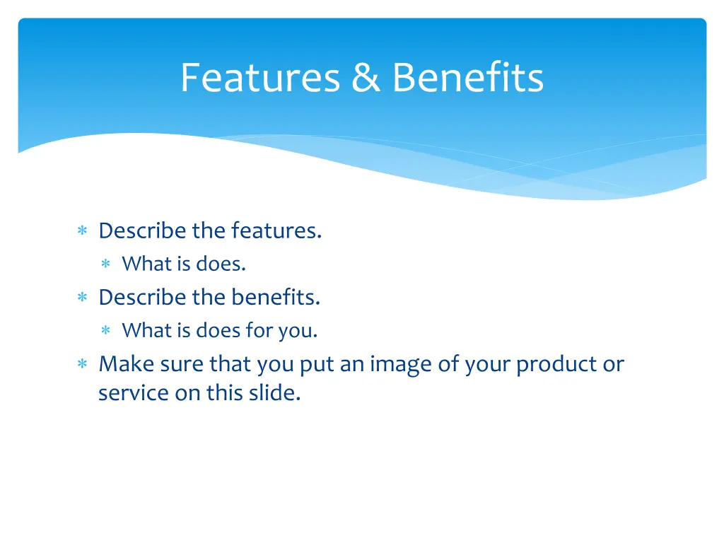 features benefits