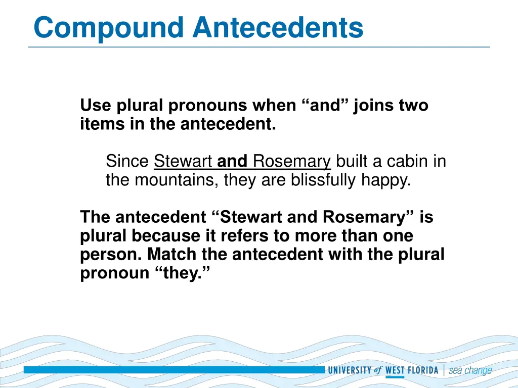 compound antecedents