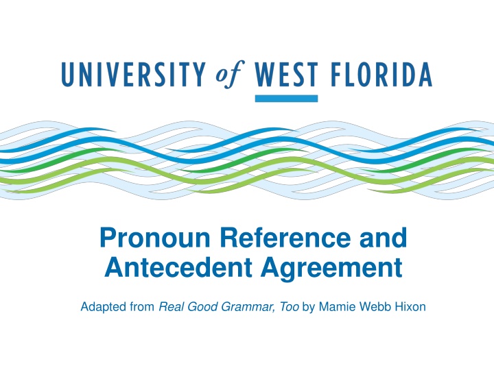 pronoun reference and antecedent agreement