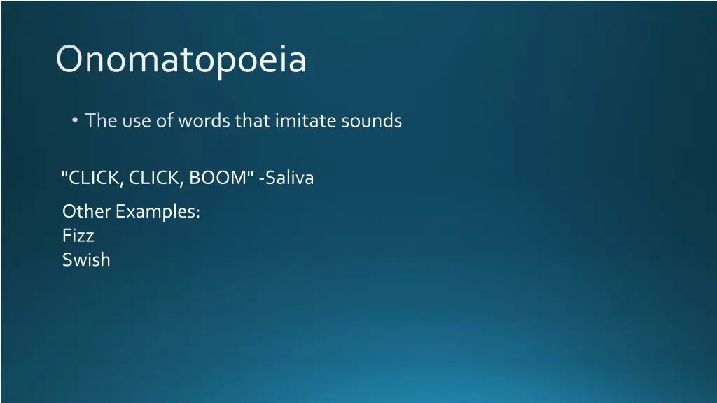 onomatopoeia