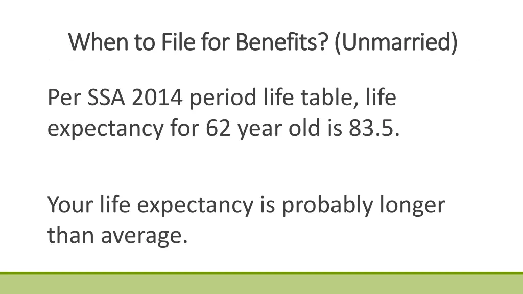 when to file for benefits unmarried when to file 1