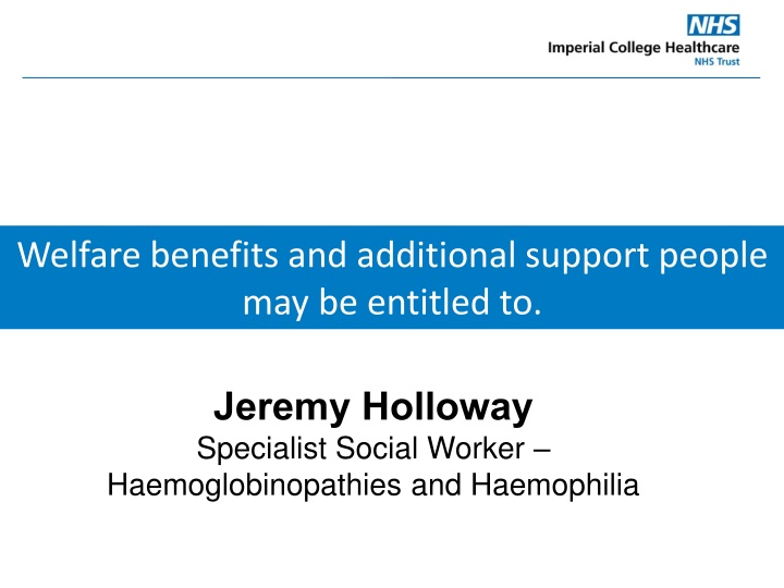 welfare benefits and additional support people