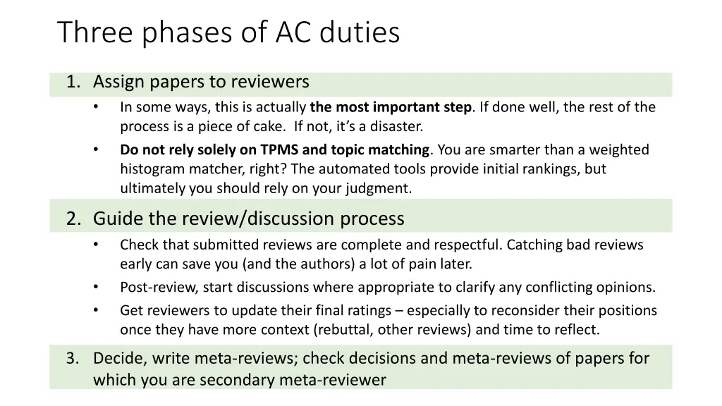 three phases of ac duties