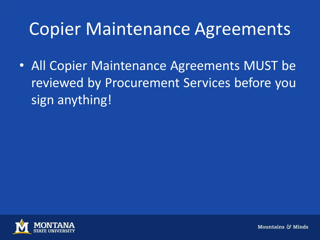 copier maintenanceagreements