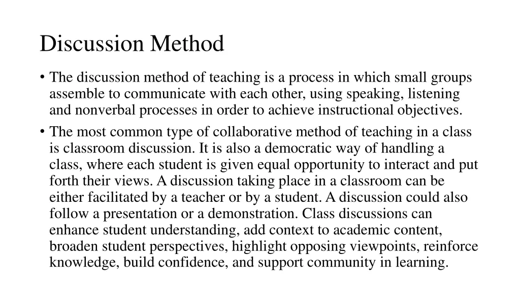 discussion method 1