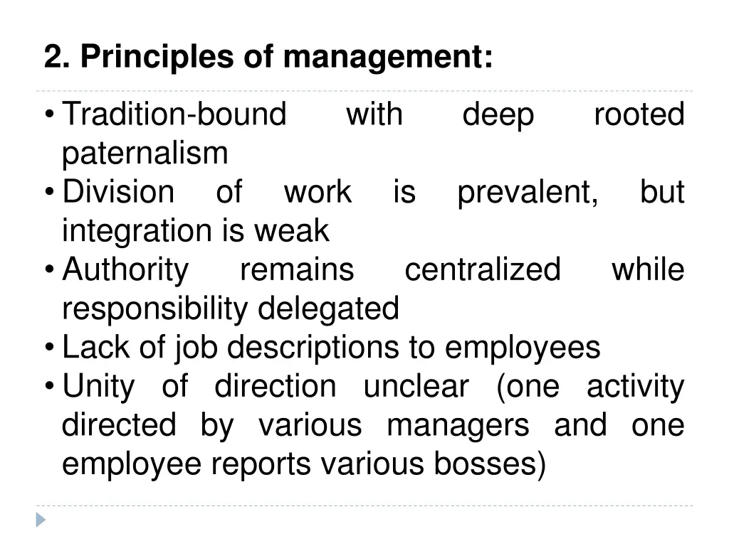 2 principles of management