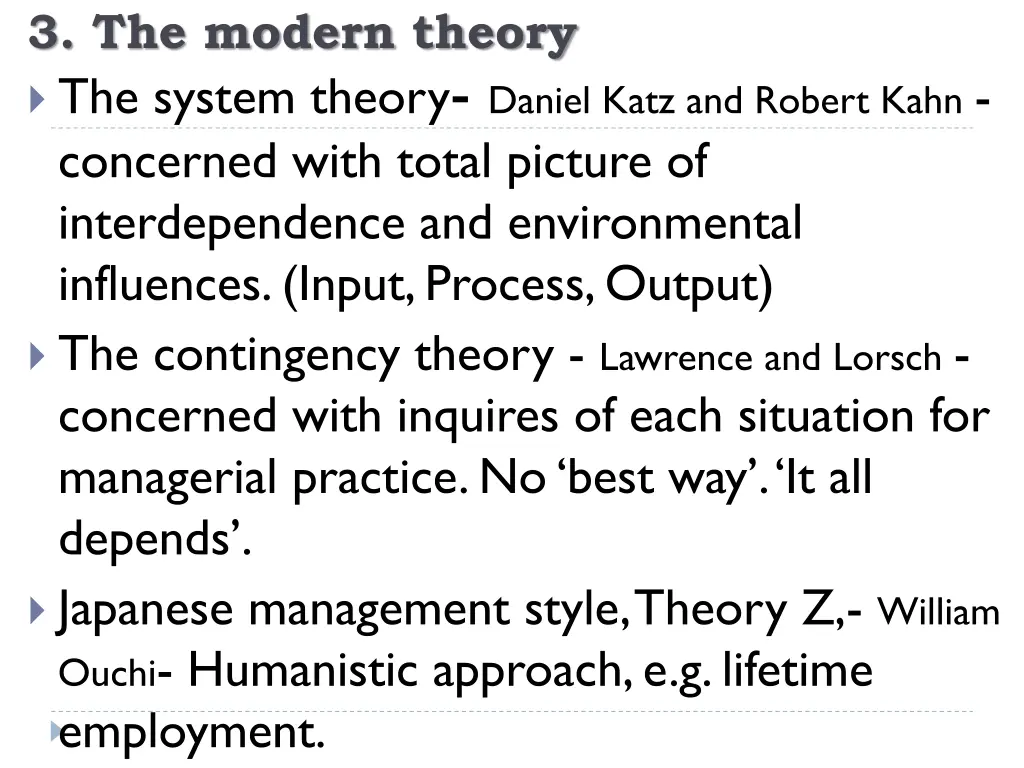 3 the modern theory