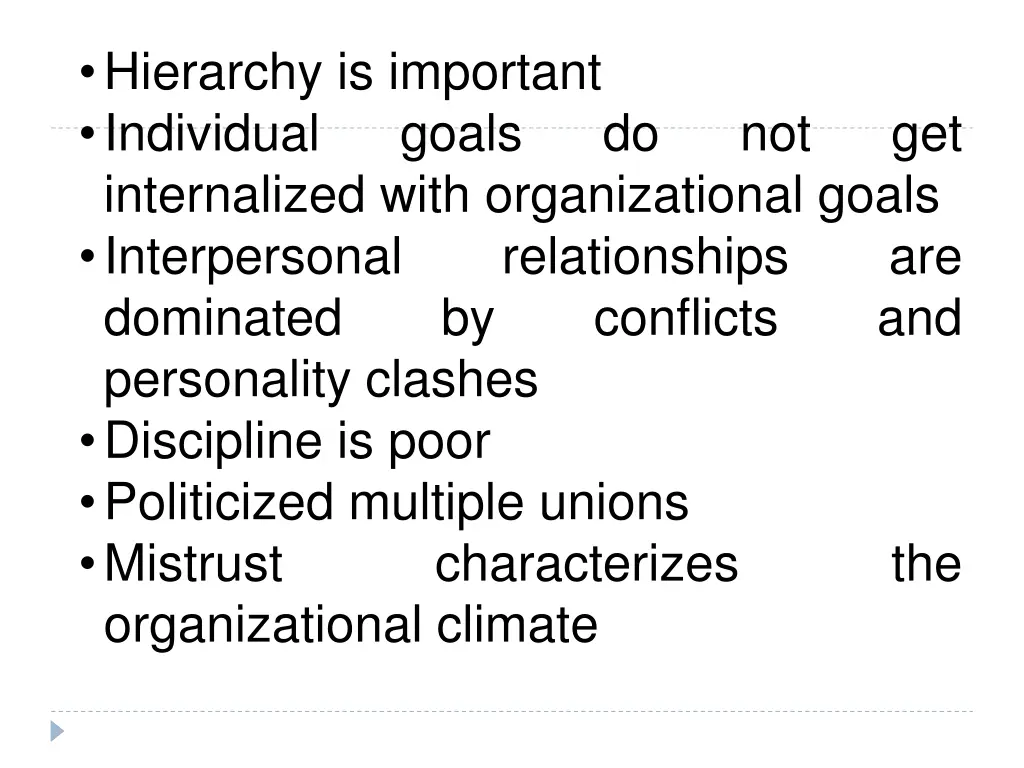 hierarchy is important individual internalized