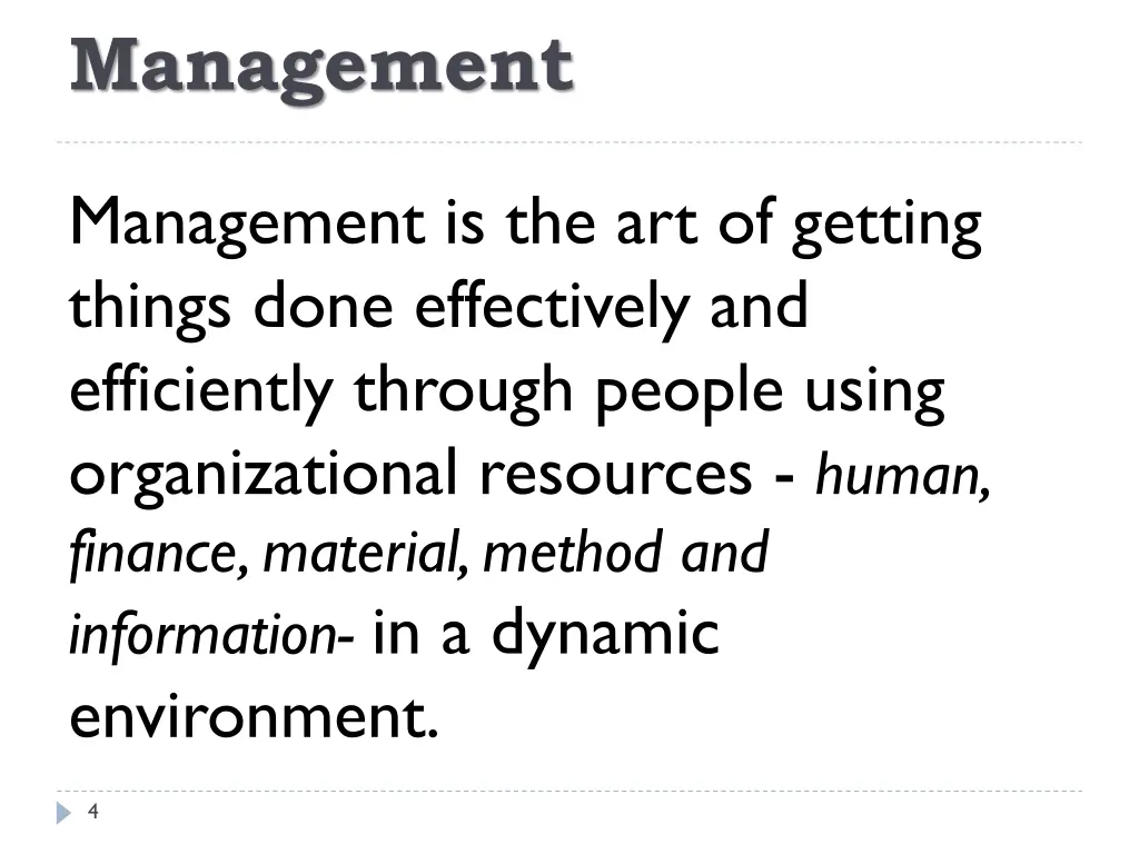 management