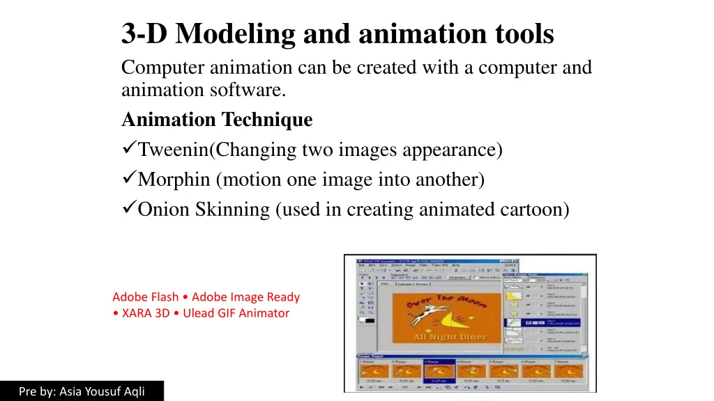 3 d modeling and animation tools computer