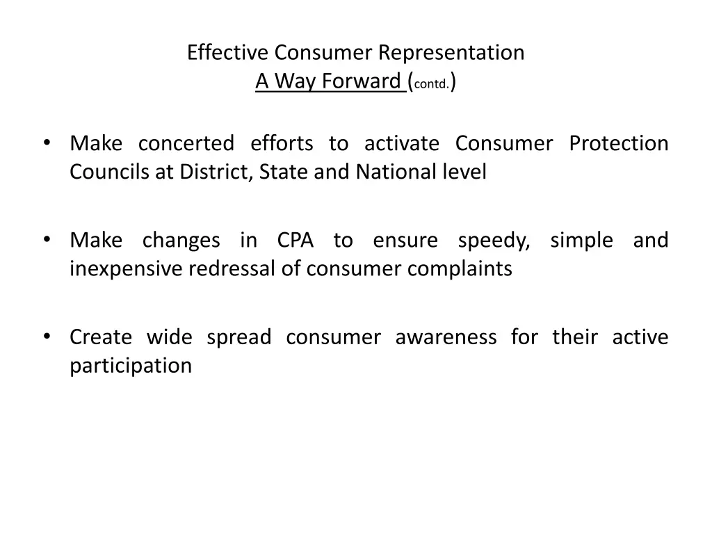 effective consumer representation a way forward 1