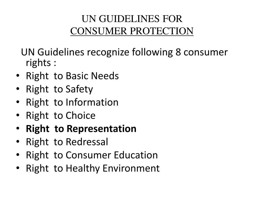 un guidelines for consumer protection