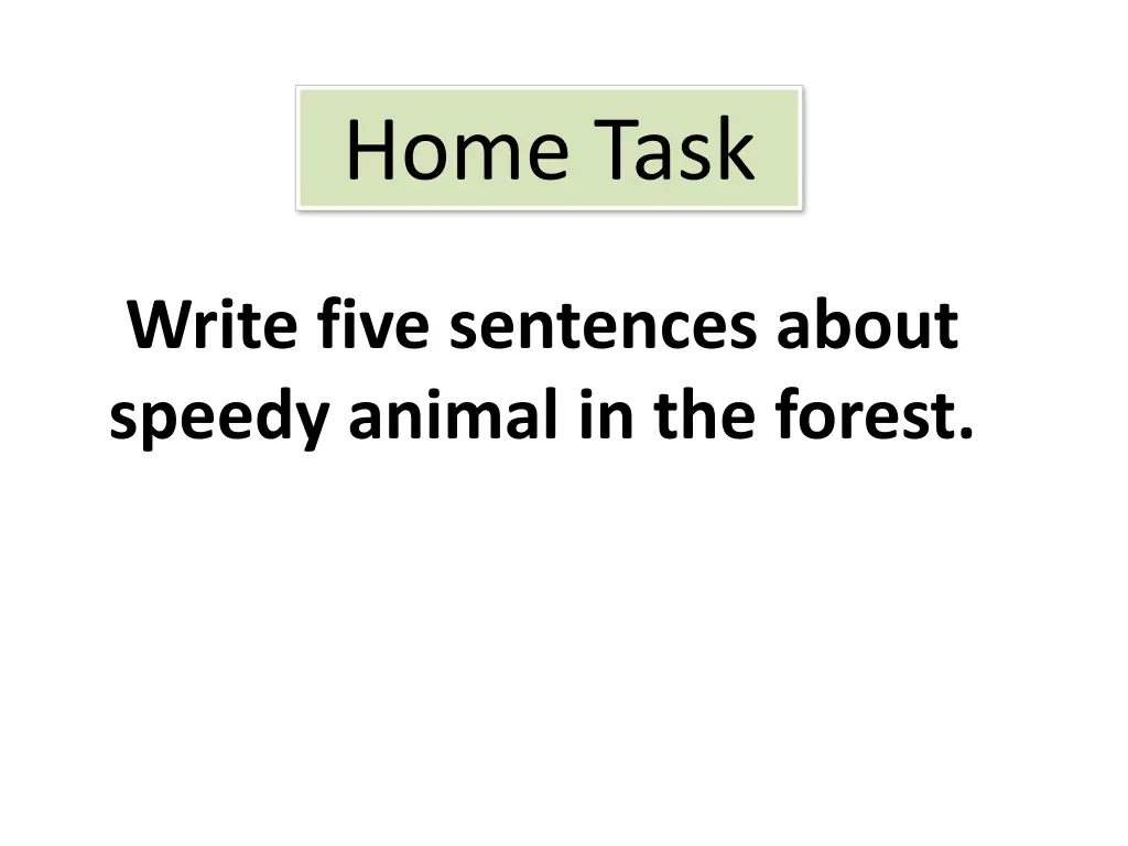 home task