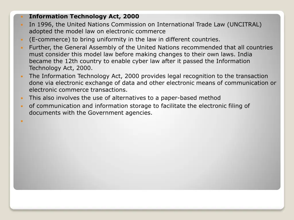 information technology act 2000 in 1996