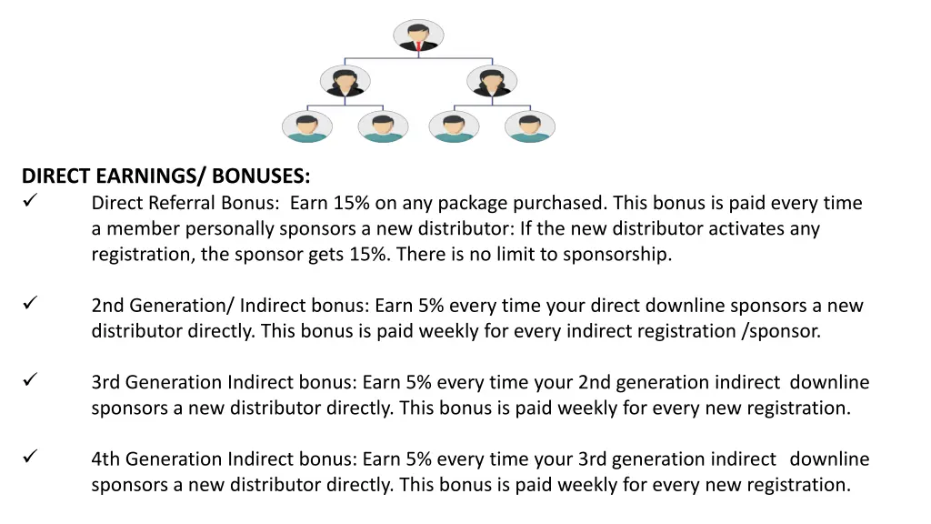 direct earnings bonuses direct referral bonus