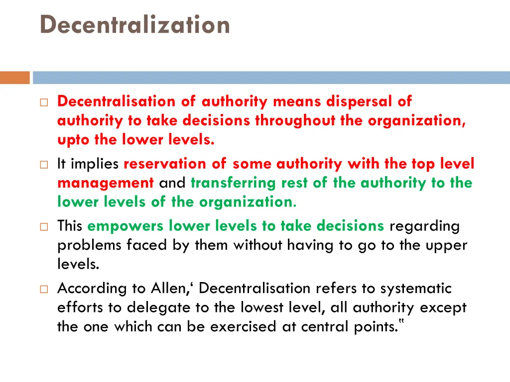 decentralization