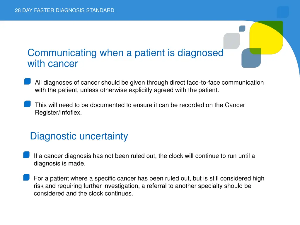 28 day faster diagnosis standard 4