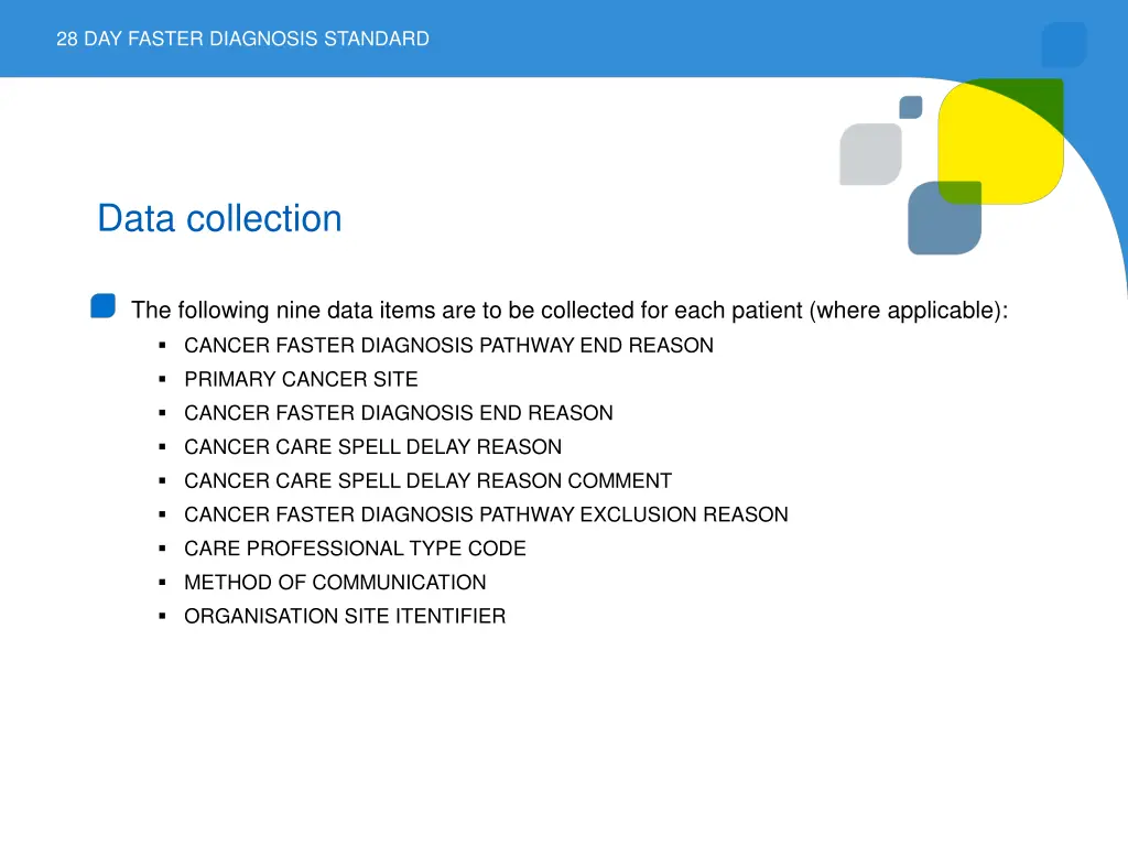 28 day faster diagnosis standard 6