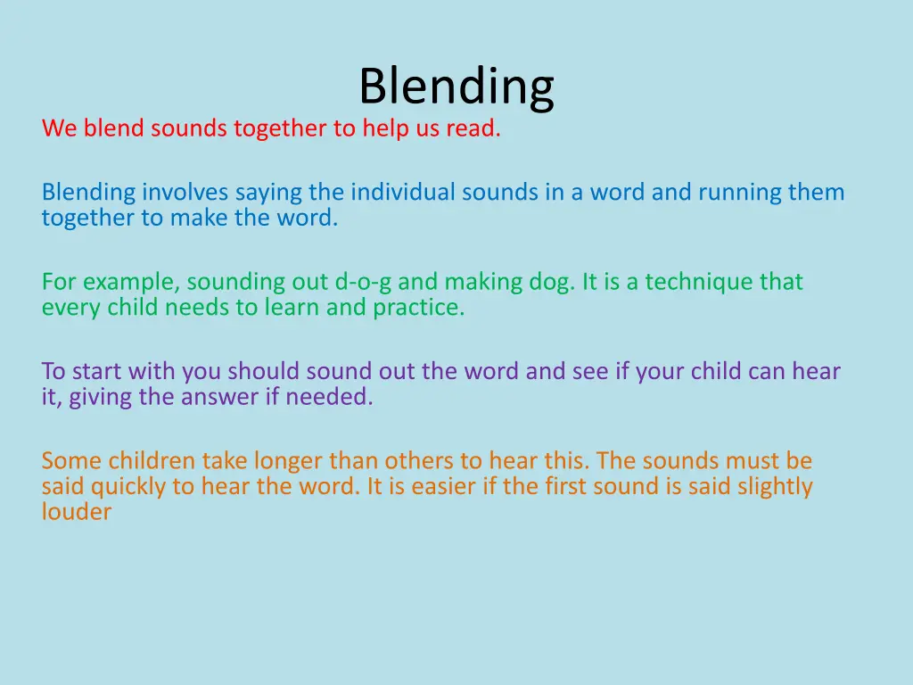 blending