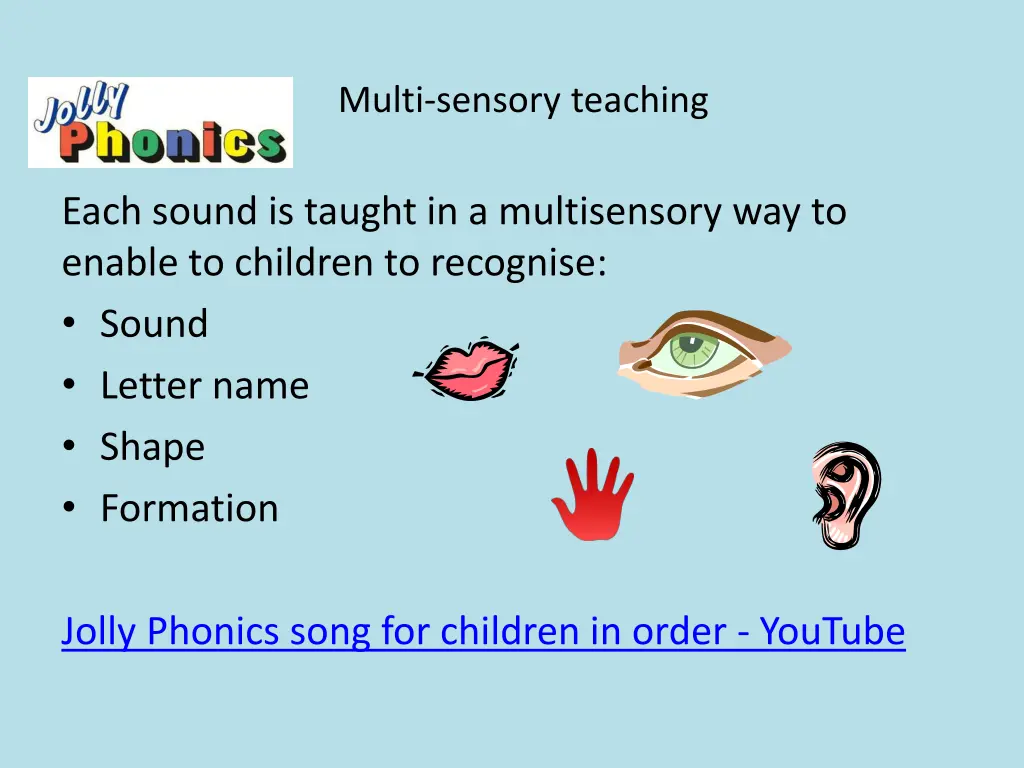 multi sensory teaching